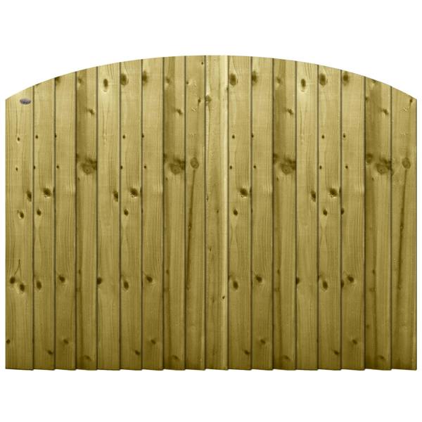 5 pack fence panel dome top feather edge semi braced [w.6ft x h.4ft] to shoulder 1