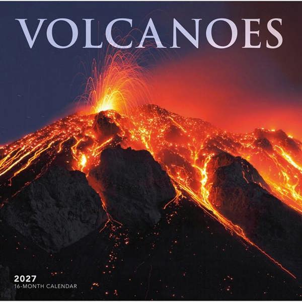 Natural Elements Volcanoes Calendar 2027, Wall Calendars, Month To View, Natural World, Gift