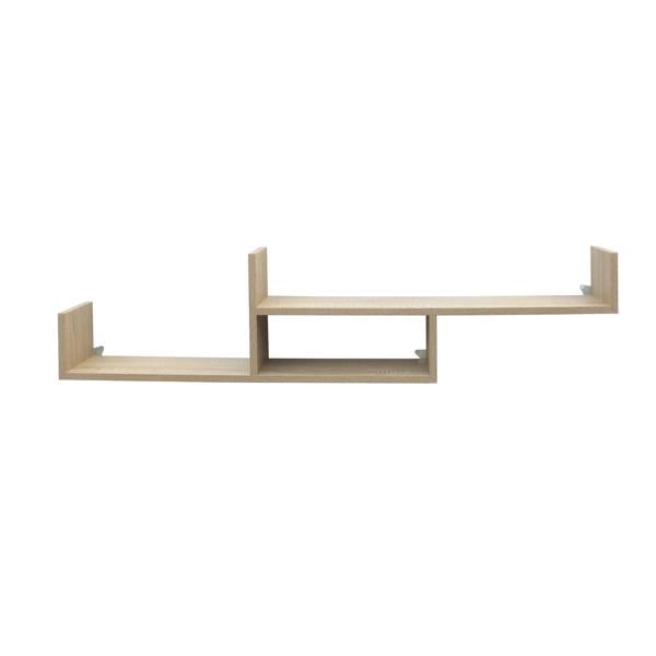 Core Products Tweed Floating Grey Two Tier Shelf