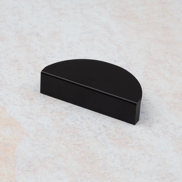 Handle & Home 64mm Matt Black Half Moon Handle