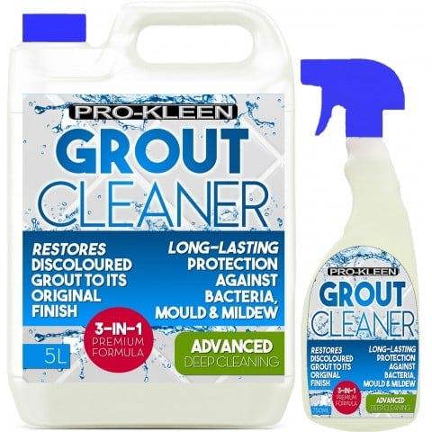 ProKleen 5L + 750ml Pro-Kleen Tile Grout Cleaner Restorer Reviver Kitchen Bathroom