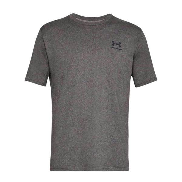 Under Armour Mens Sportstyle Chest Logo T-Shirt - Charcoal Medium Heather - 