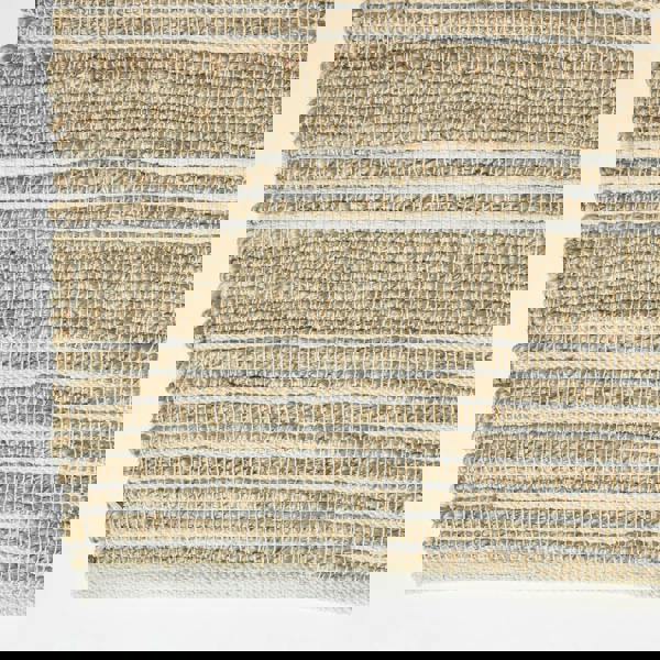 HOMESCAPES Arlyn Natural Striped Handwoven Jute Rug