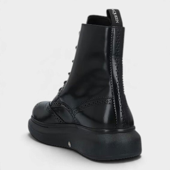 Alexander McQueen Hybrid Brogue Boot Black