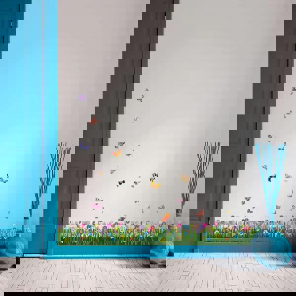 WALPLUS WS5031 - Colourful Butterflies Grass