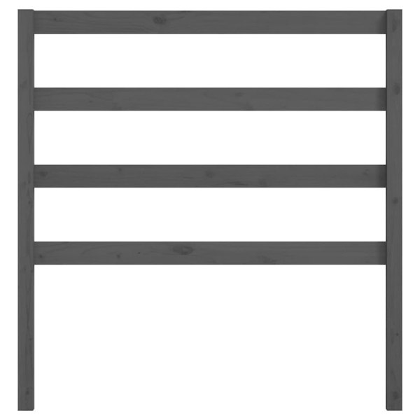Berkfield Bed Headboard Grey 95x4x100 cm Solid Wood Pine