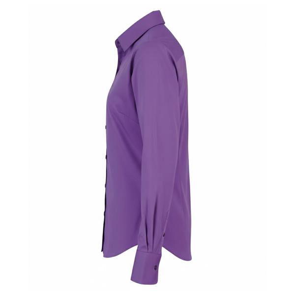 Premier Womens/Ladies Poplin Long-Sleeved Blouse - Rich Violet