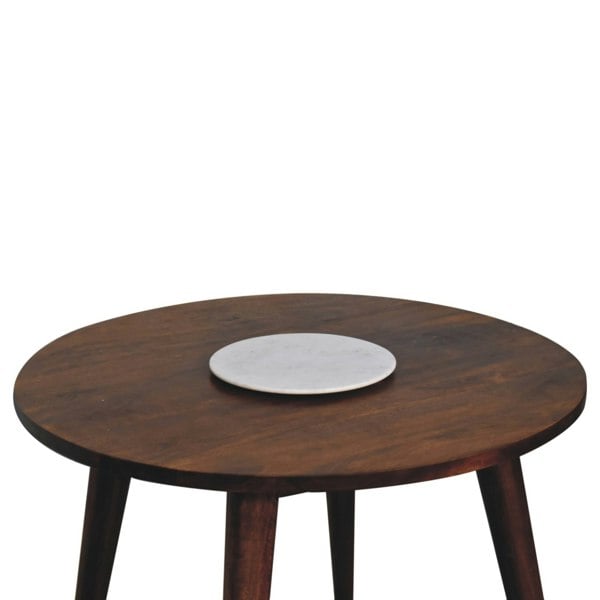Artisan Furniture Chestnut Round Nordic End Table