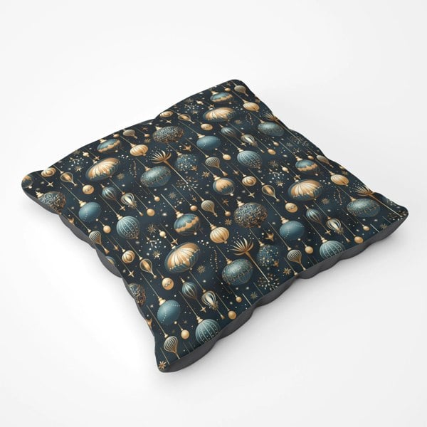 Warren Reed Christmas Decorations Floor Cushion