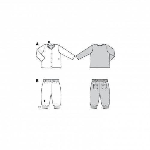 Burda Sewing Pattern 9293 Jackets and Trousers For Babies and Kids, 56 to 98 - Easy