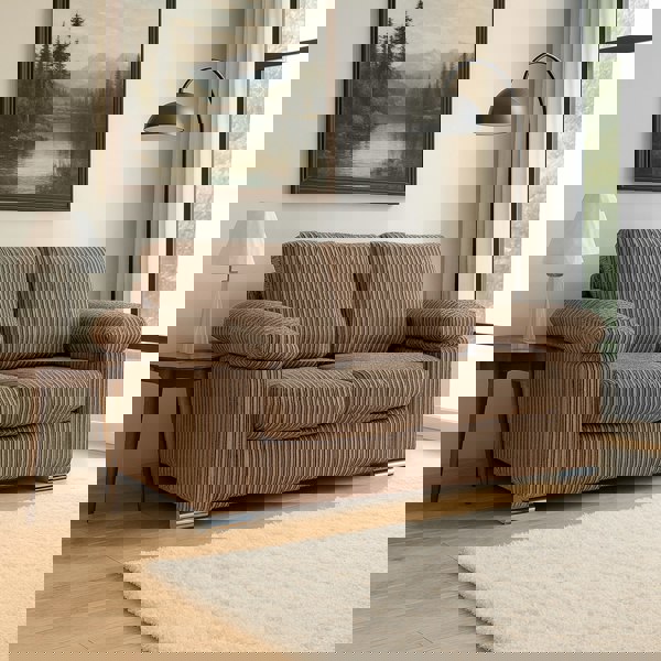 Furnishings For Less Delta Full Jumbo Cord 2 Seater Sofa