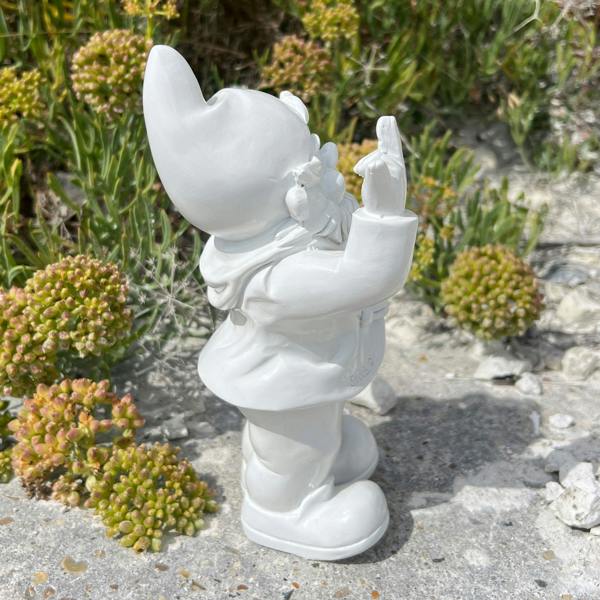 Stoobz White Middle Finger F**k You Garden Gnome 20cm