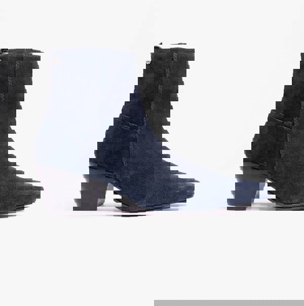 Club Cubano LENNON Mens Cuban Heel Boots Navy Suede