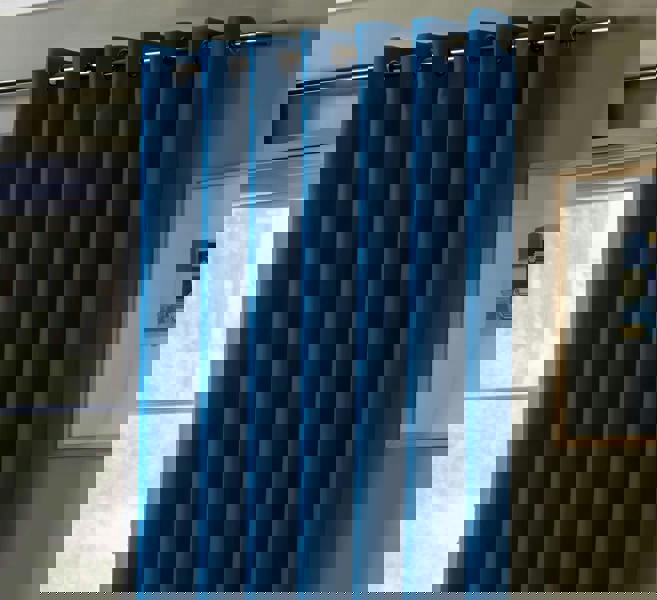 Luxury Living Plain Blackout Ring top Curtains