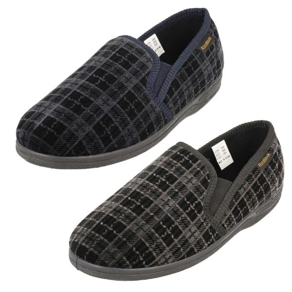 Rosebank Mens Rosebank Twin Gusset Indoor Slippers Jack