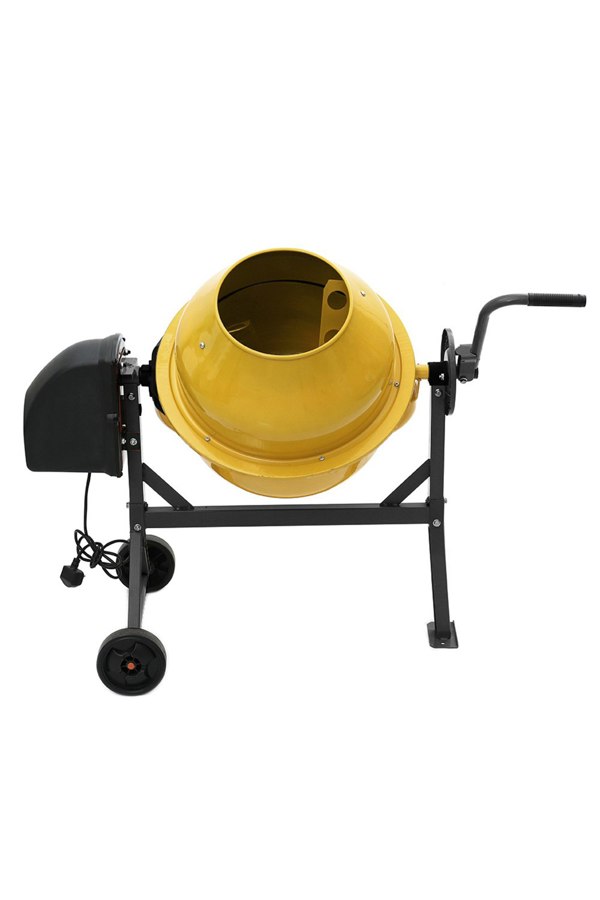 Living and Home 113.5cm W x 71cm D Electric Portable Cement Concrete Mixer with Wheels