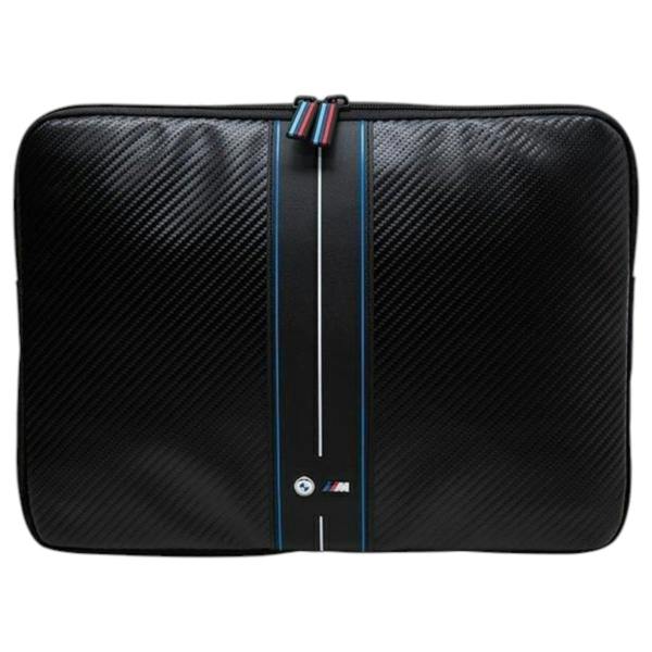 BMW Carbon and Blue Stripe Sleeve for 16" Laptop Black - BMCS16COMSCAKL