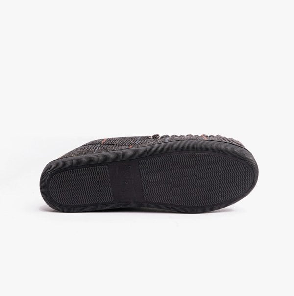 Dr Keller BURT Mens Full Slippers Grey