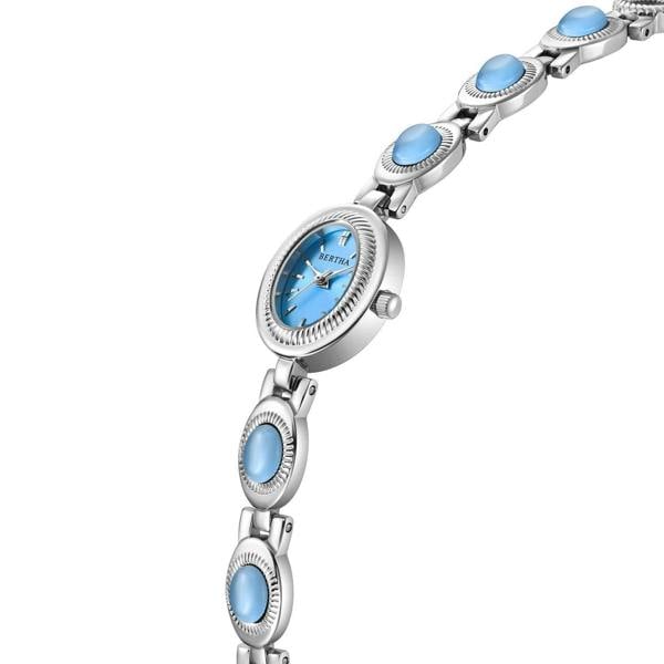 Bertha Rosalie Bracelet Watch - Silver/Blue - BTHBS1802