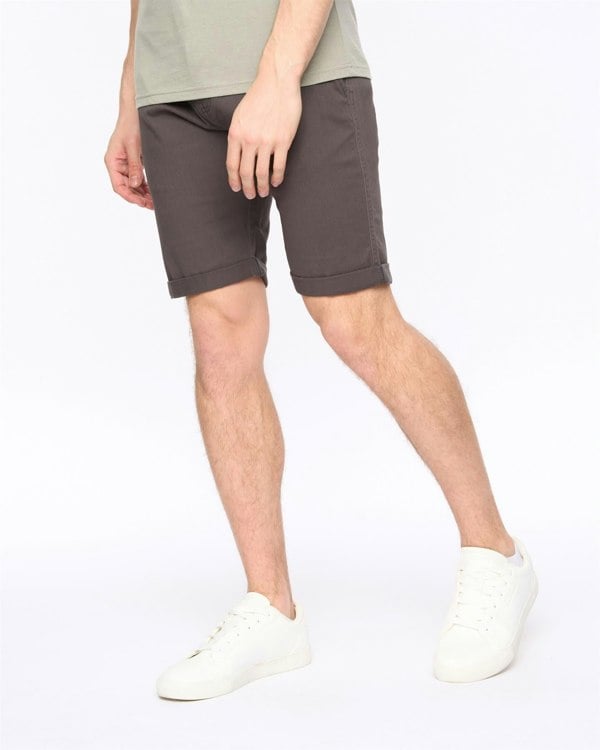 Crosshatch Sinwood Chino Shorts Charcoal