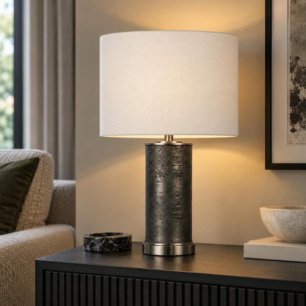 Pagazzi Lighting Marcelline Grey Table Lamp