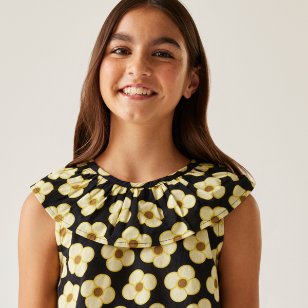 Regatta Girls Orla Kiely Spinning Flower Dress - Black