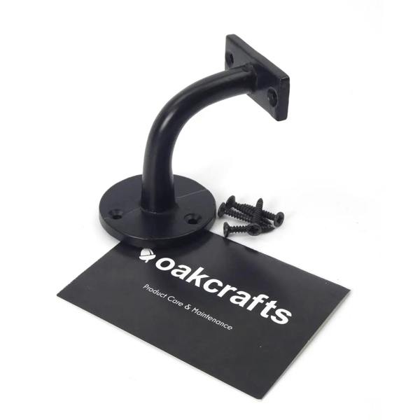 Cast Iron Handrail Bracket (Satin Black)