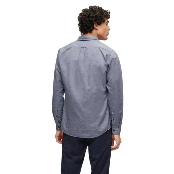 Boss Mens Rickert Oxford Shirt - Navy - 