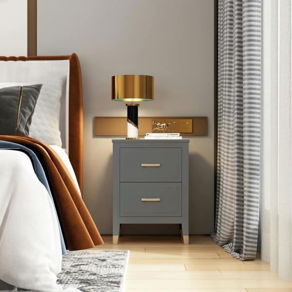 Cabinet Bits Palazzi 2 Drawer Bedside Table