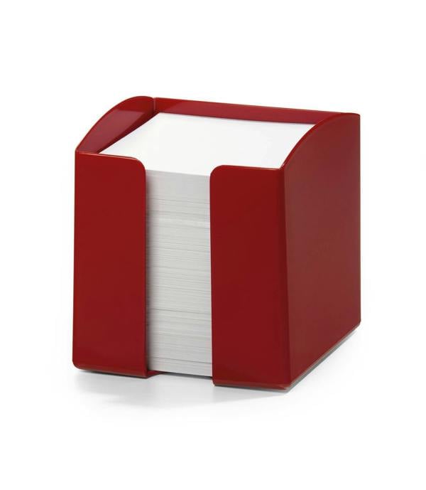 Durable TREND 800 Sheet Note Box Memo Pad Cube | 6 Pack | Red