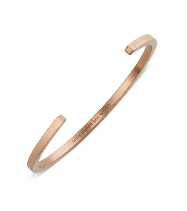 Votch Rose Gold Bangle with Rose Gold & Black Petite Watch