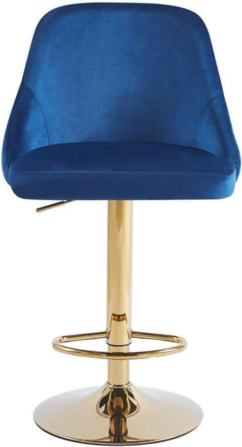 HYGRAD BUILT TO SURVIVE Velvet Bar Stools Height Adjustable Swivel Soft Padded Velvet Kitchen Bar Stools Home Bar Kitchen Counter Bar stools
