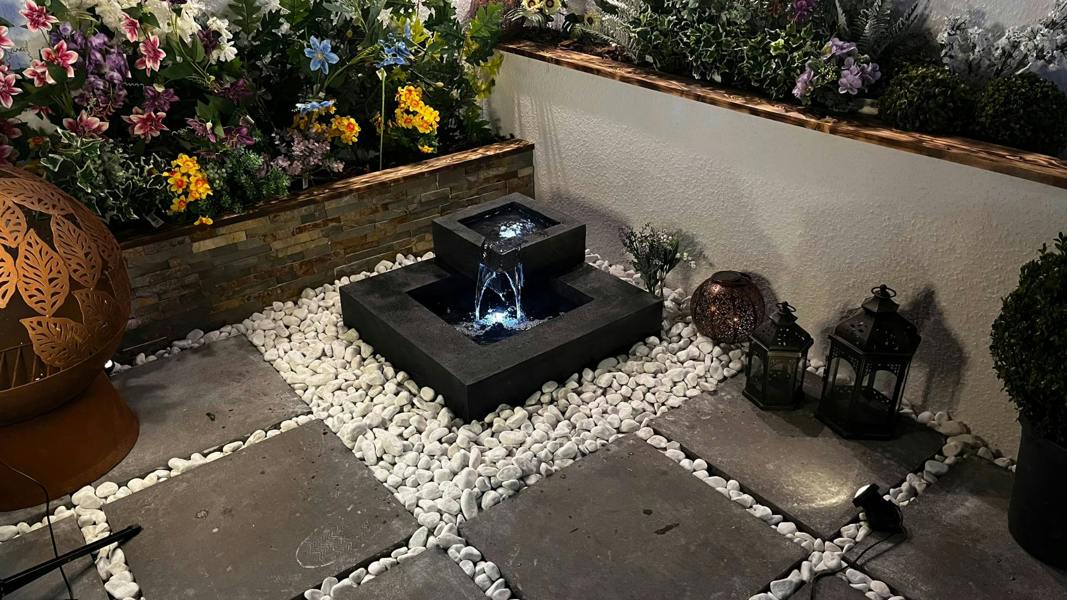 Tranquillity Water Features Oasis Pour Contemporary Water Feature
