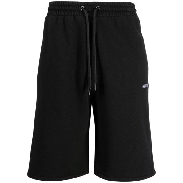 Off-White Stitch Diags Skate Sweatshorts Black S