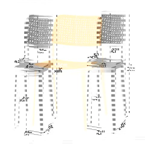 Chris Dining Chair, Rattan Style-Rit Concept-Rit Concept
