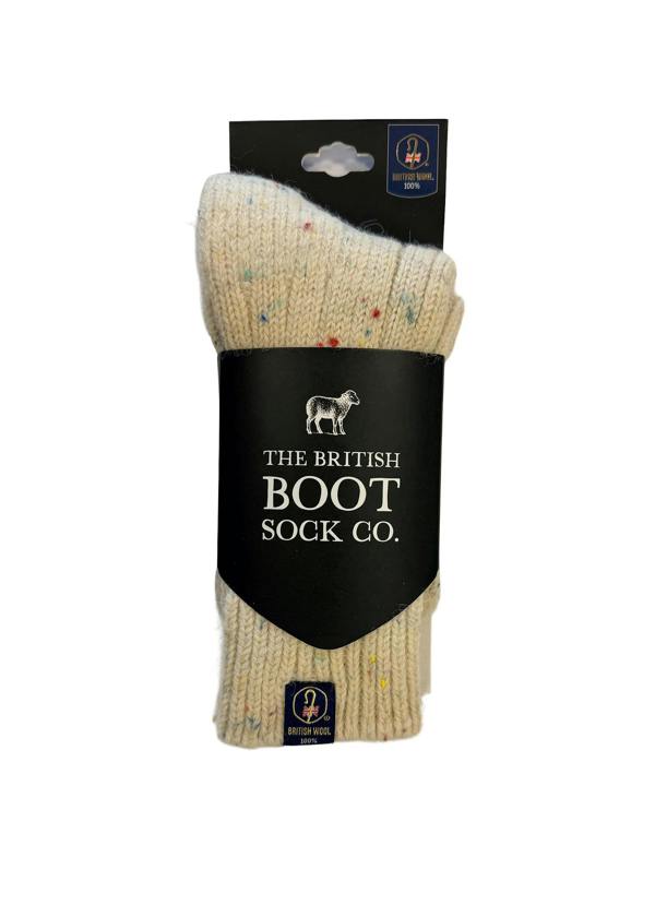 Jemsox British Wool Boot Socks – Rainbow Nepp | 100% British Wool Luxury Boot Socks