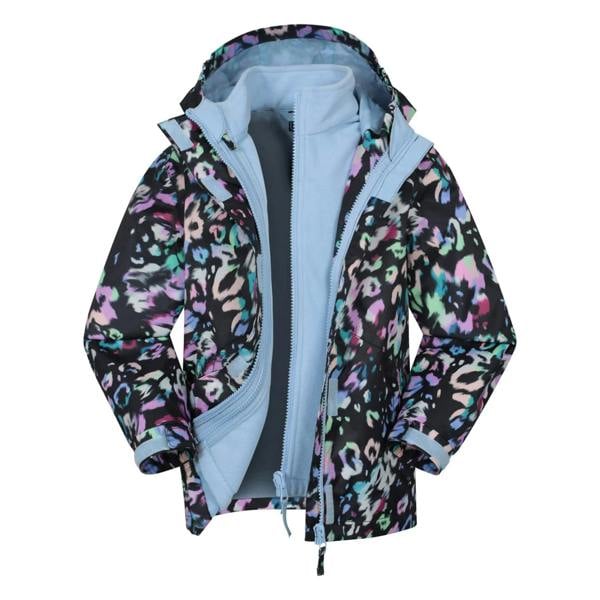 Mountain Warehouse Childrens/Kids Aries Printed 3 in 1 Jacket - Pink - 