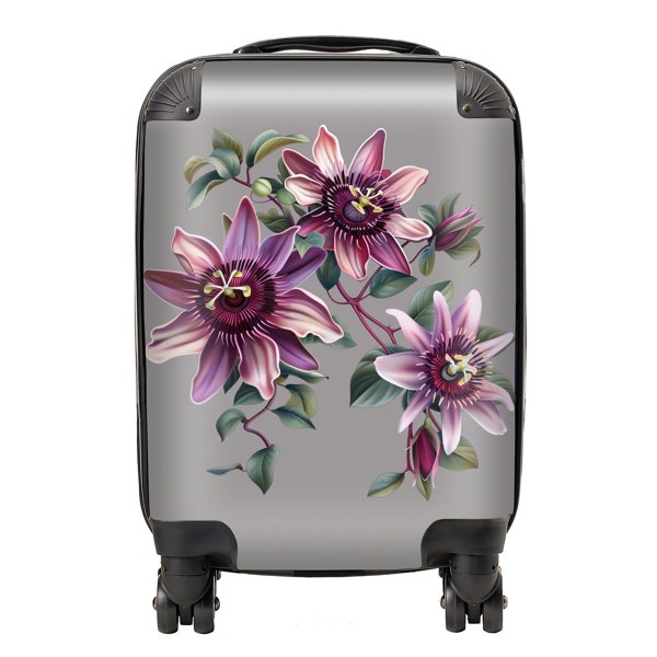 Warren Reed Purple Passion Flowers Suitcase