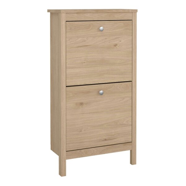 Wyld Haus Gossmere Hickory Oak Effect Shoe Cabinet 2 Doors