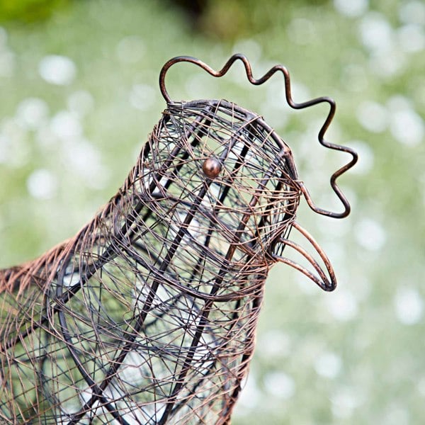 metal hen decoration fair trade sustainable