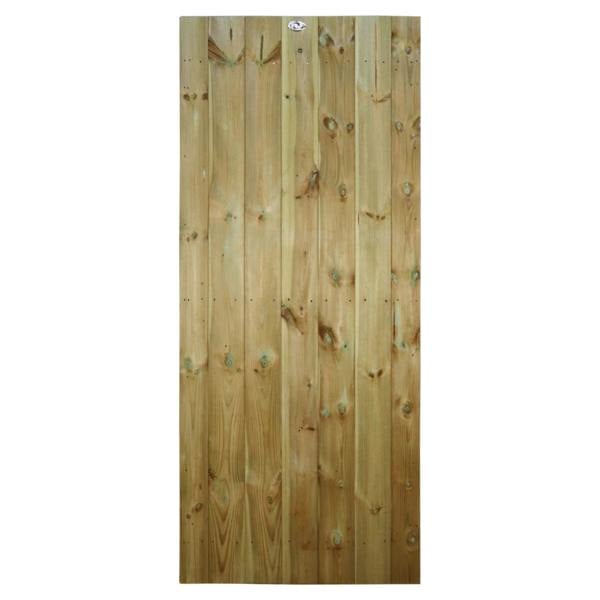gate tongue & groove semi braced flat top [h.1800 x w.750] 1