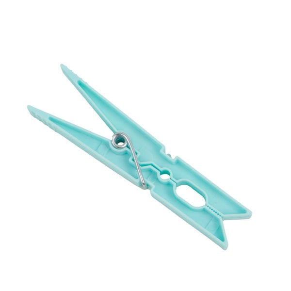 JVL Large Strong Hold Plastic Pegs, Pack of 12, Aqua