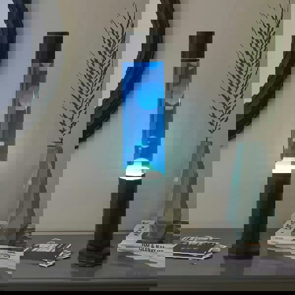 Nova Lava Lamp Blue Liquid/White Wax