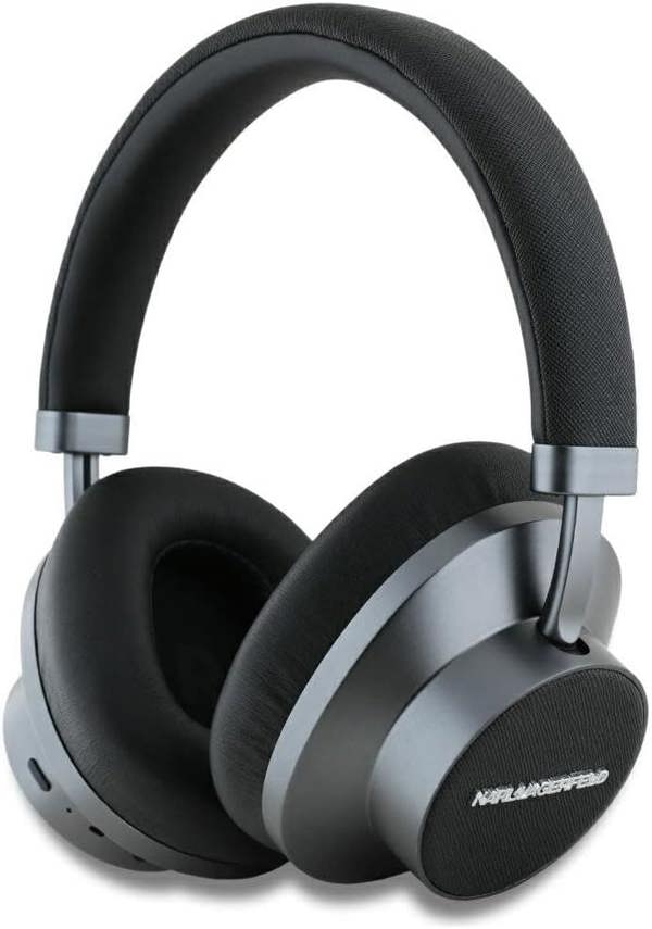 Karl Lagerfeld Saffiano Metal Logo ANC/ENC Wireless Headphones Black - KLBHP73PSACKMK