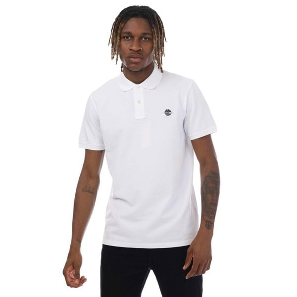 Timberland Unisex Adult Millers River Pique Polo Shirt - White