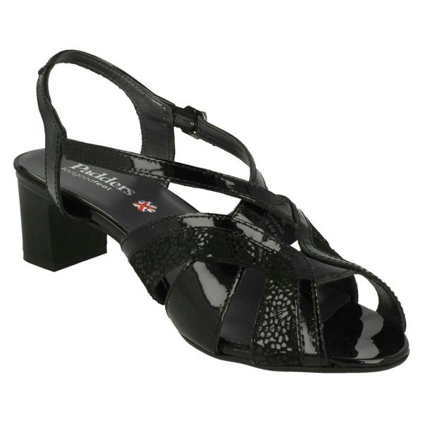 Padders Ladies Padders Heeled Slingback Sandals Charm