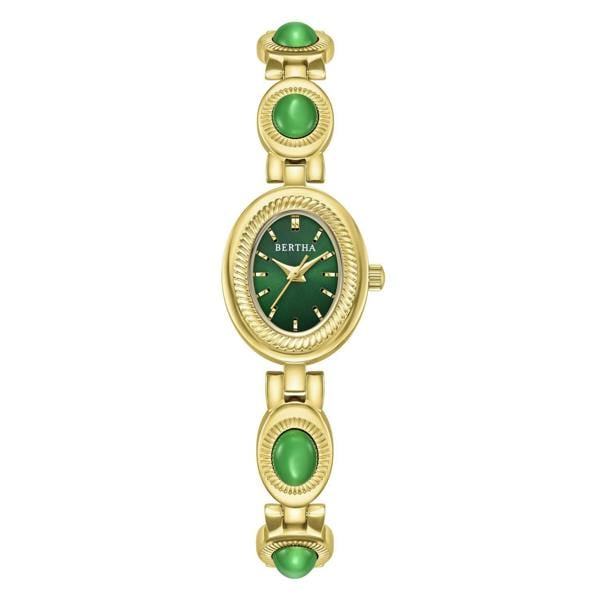 Bertha Rosalie Bracelet Watch - Gold/Green - BTHBS1804