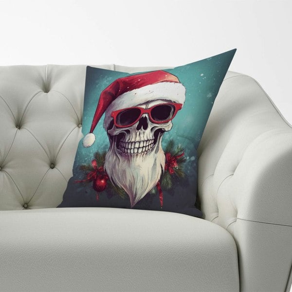 Warren Reed Santa Skull Splashart Cushions