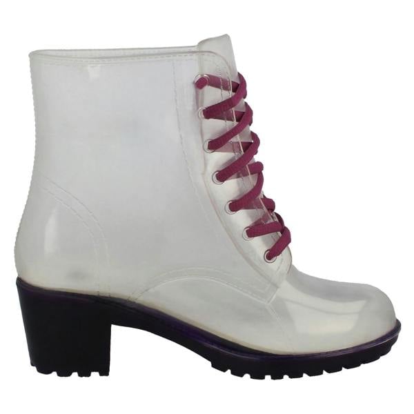 Spot On Ladies Spot On Mid Heel Wellington