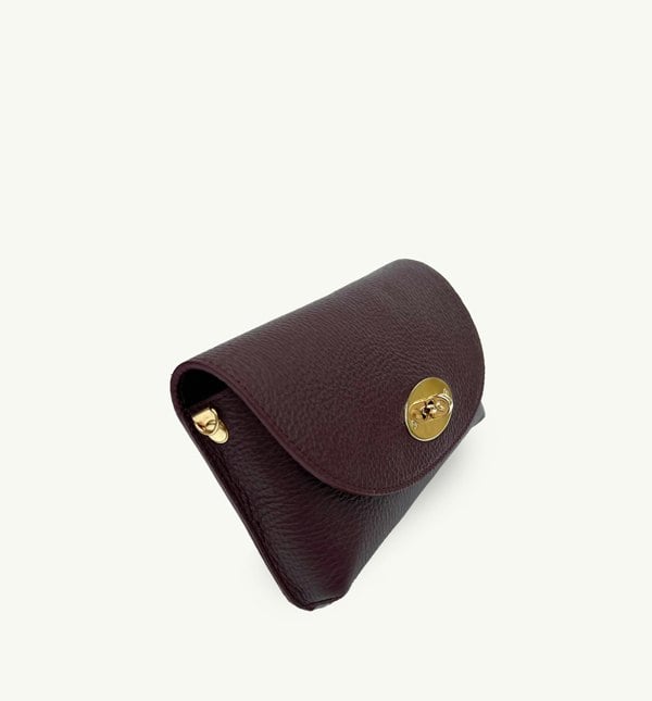 Apatchy London The Mila Leather Phone Bag - Port